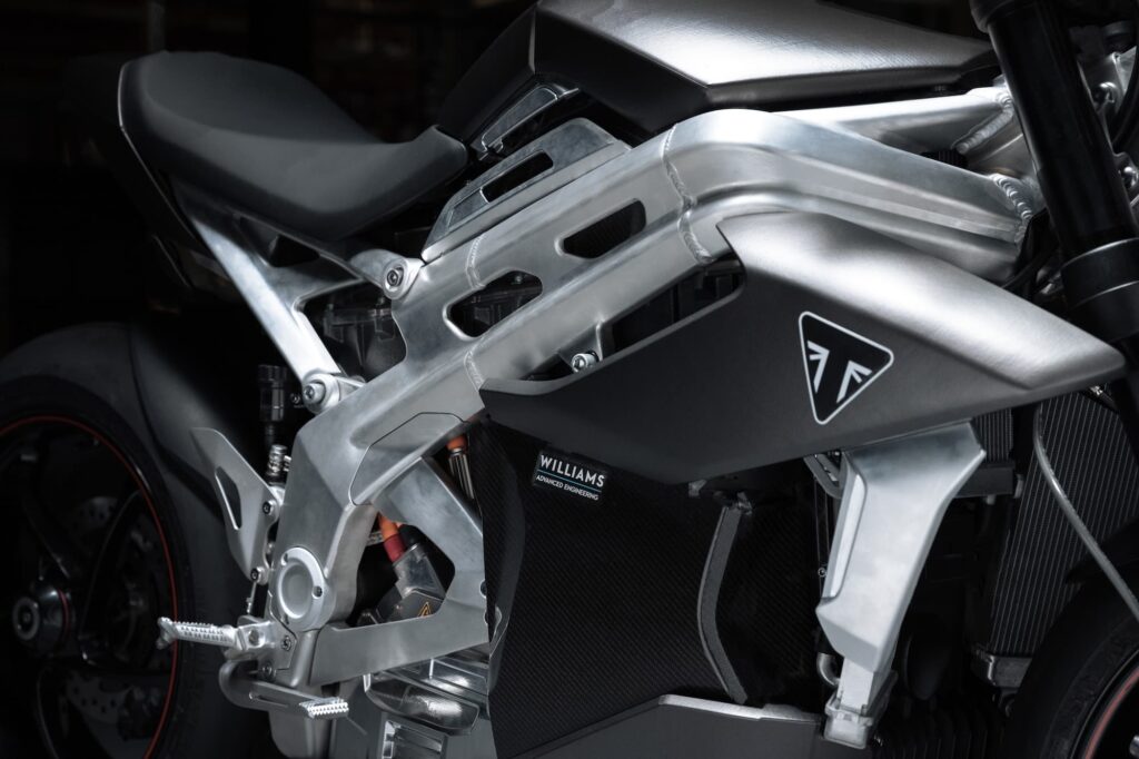 Triumph TE-1 Electric Motorcycle Prototype chassis