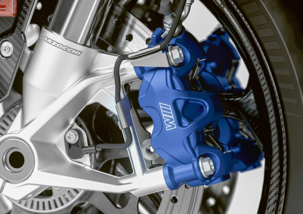 BMW M 1000 RR blue anodized caliper