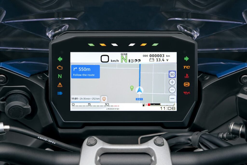 Suzuki GSX-S1000GT TFT dash Navigation