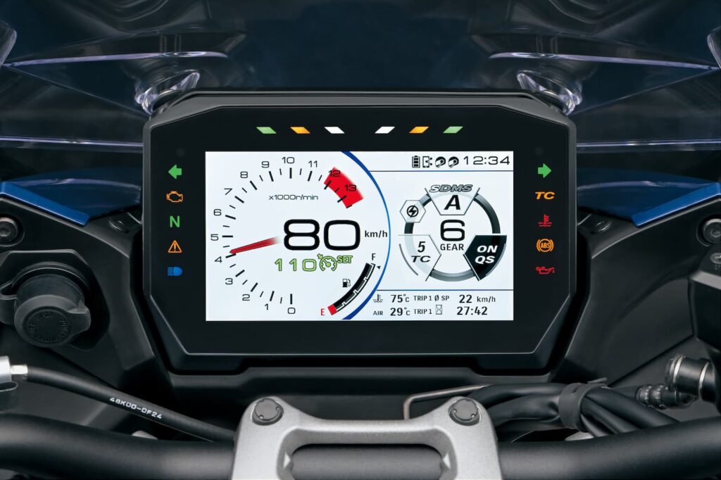 Suzuki GSX-S1000GT TFT dash tachometer