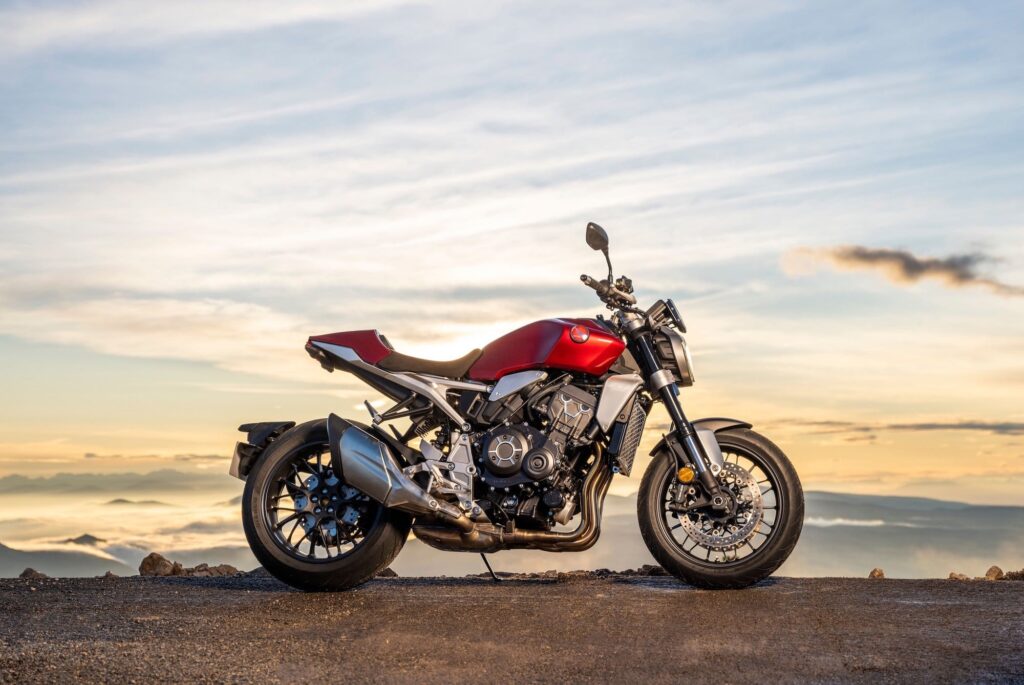 2021 Red Honda CB1000R RHS outdoor static