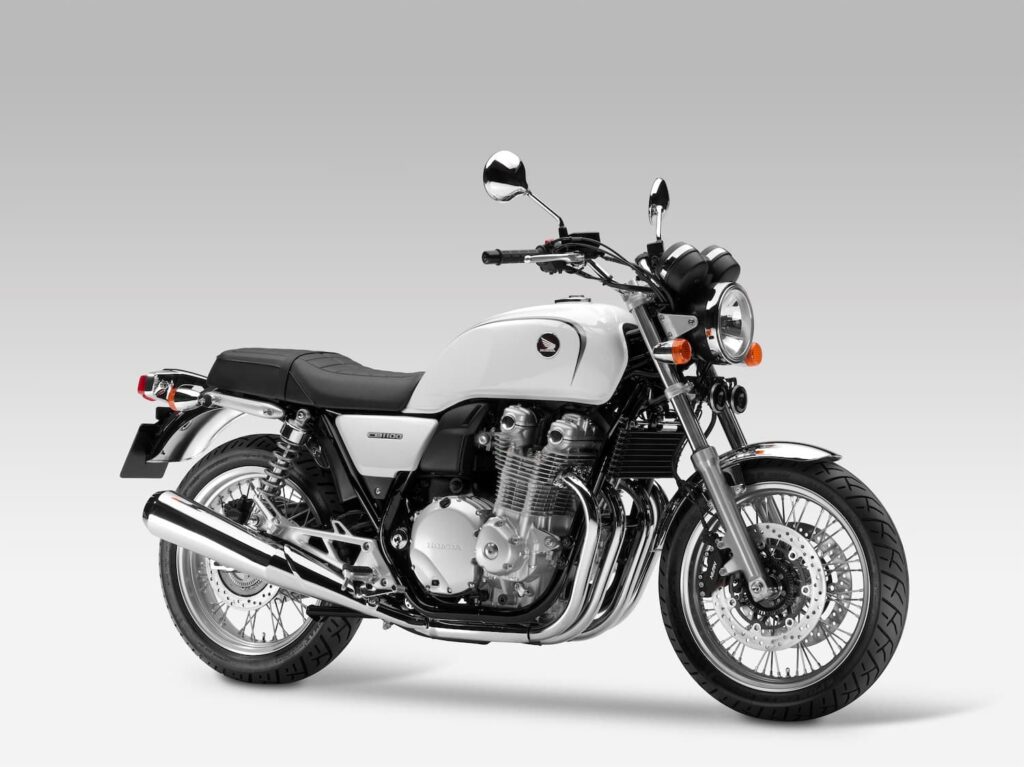 2013 Honda CB1100 EX white studio image