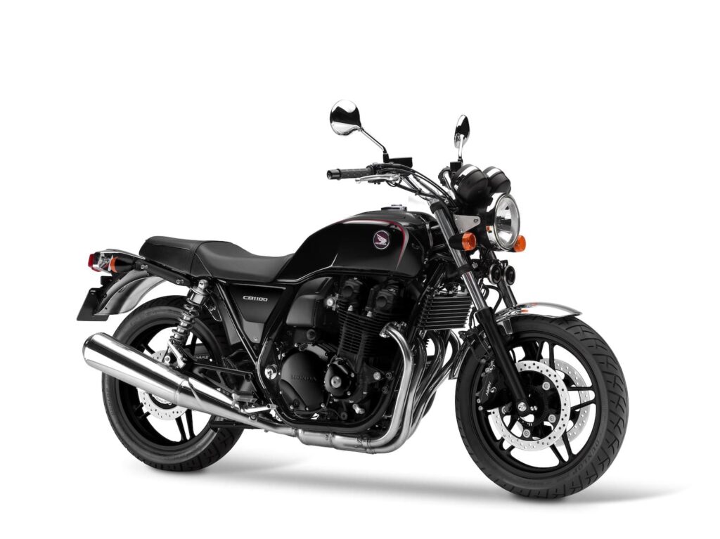 Black Honda CB1100 studio image