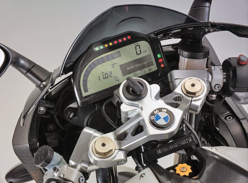 BMW HP2 Sport console and information cluster