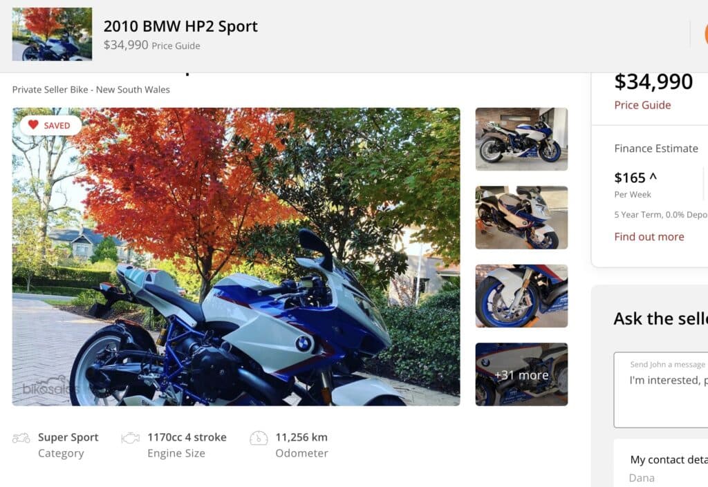 BMW HP2 Sport for sale 2