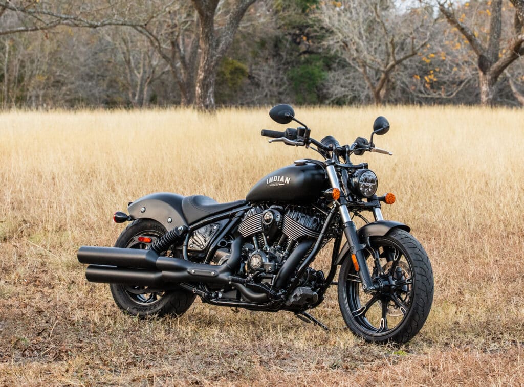 2022 Indian Chief Dark Horse Blacksmoke in field