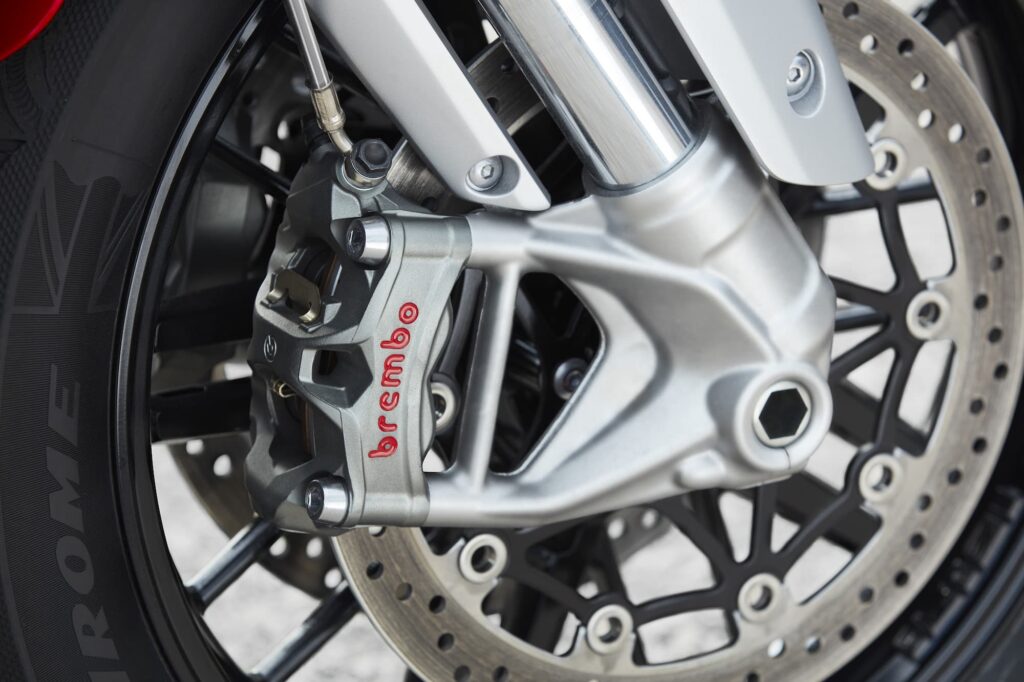 Brembo Stylema calipers on a Triumph Rocket 3