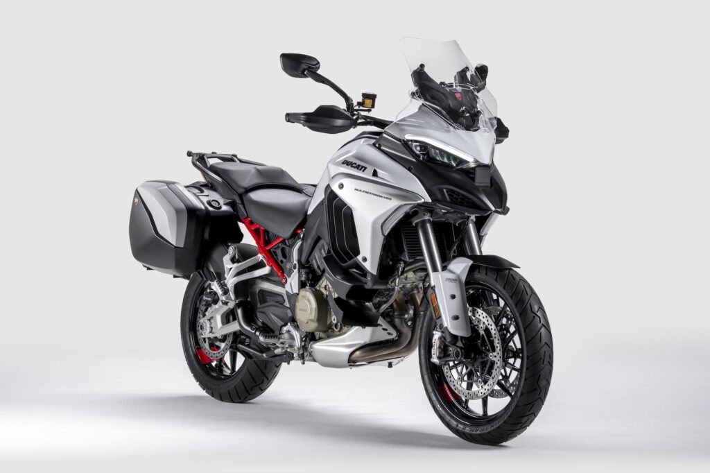 Ducati Multistrada V4S Studio RHS Front 3-4 white