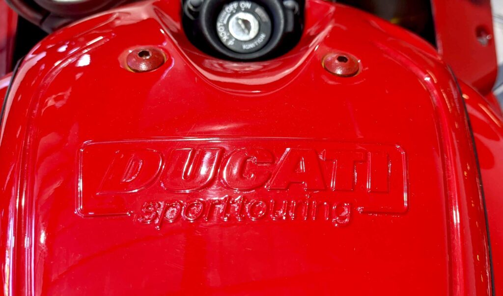 Ducati Sport Touring logo on Ducti ST4s