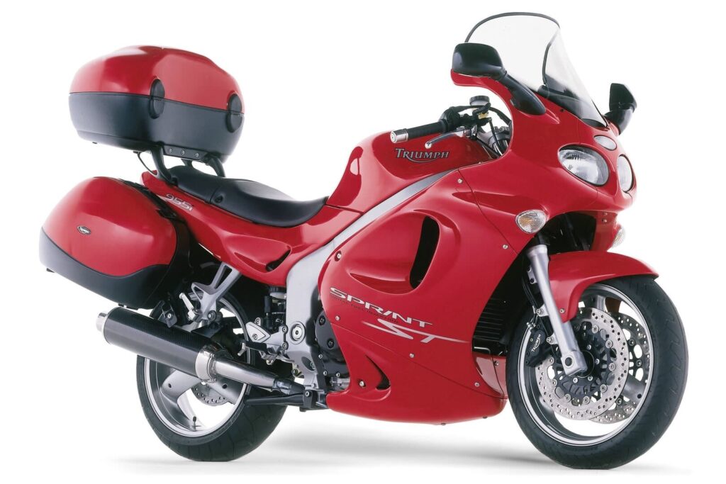 Triumph Sprint ST 955i red rhs front studio