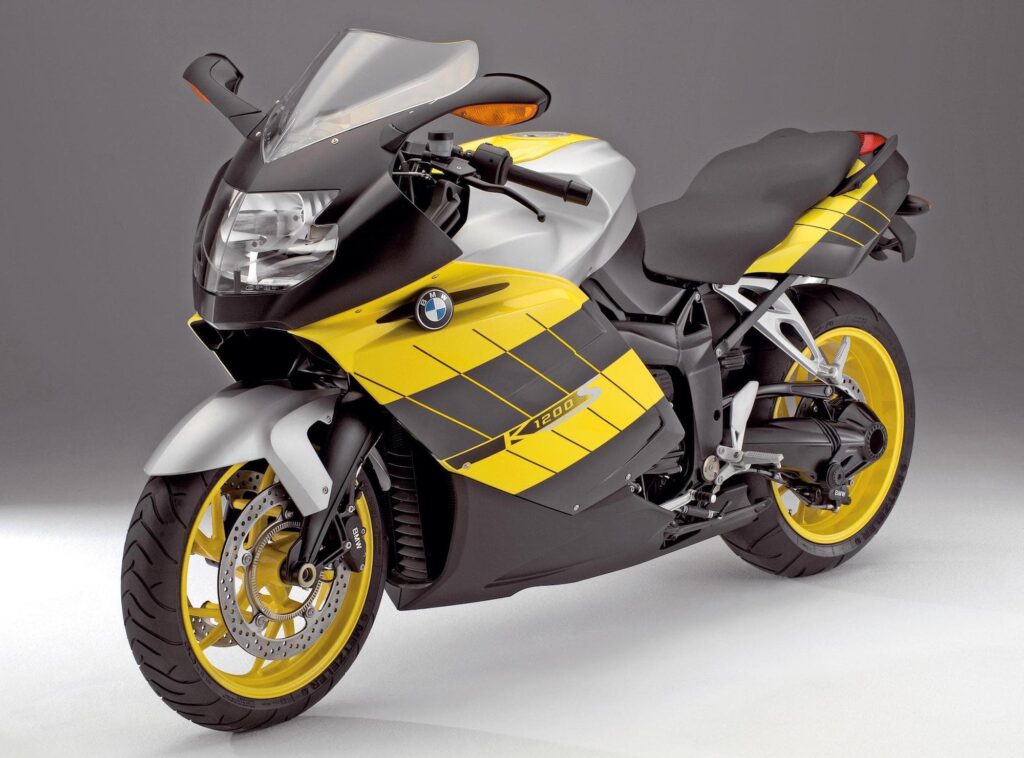 BMW K 1200 S Yellow and Grey
