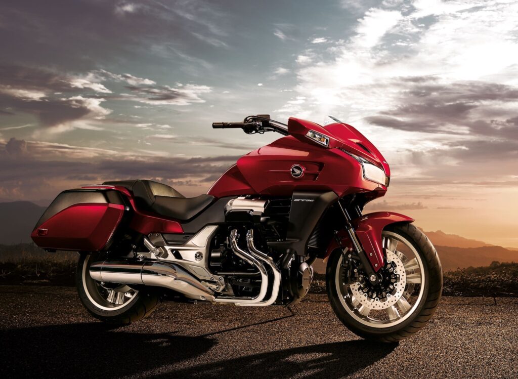 2014 Honda CTX1300 RHS static view at sunset