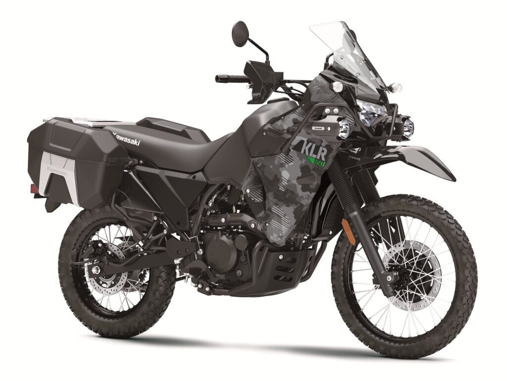 2023 Kawasaki KLR650 Camo web