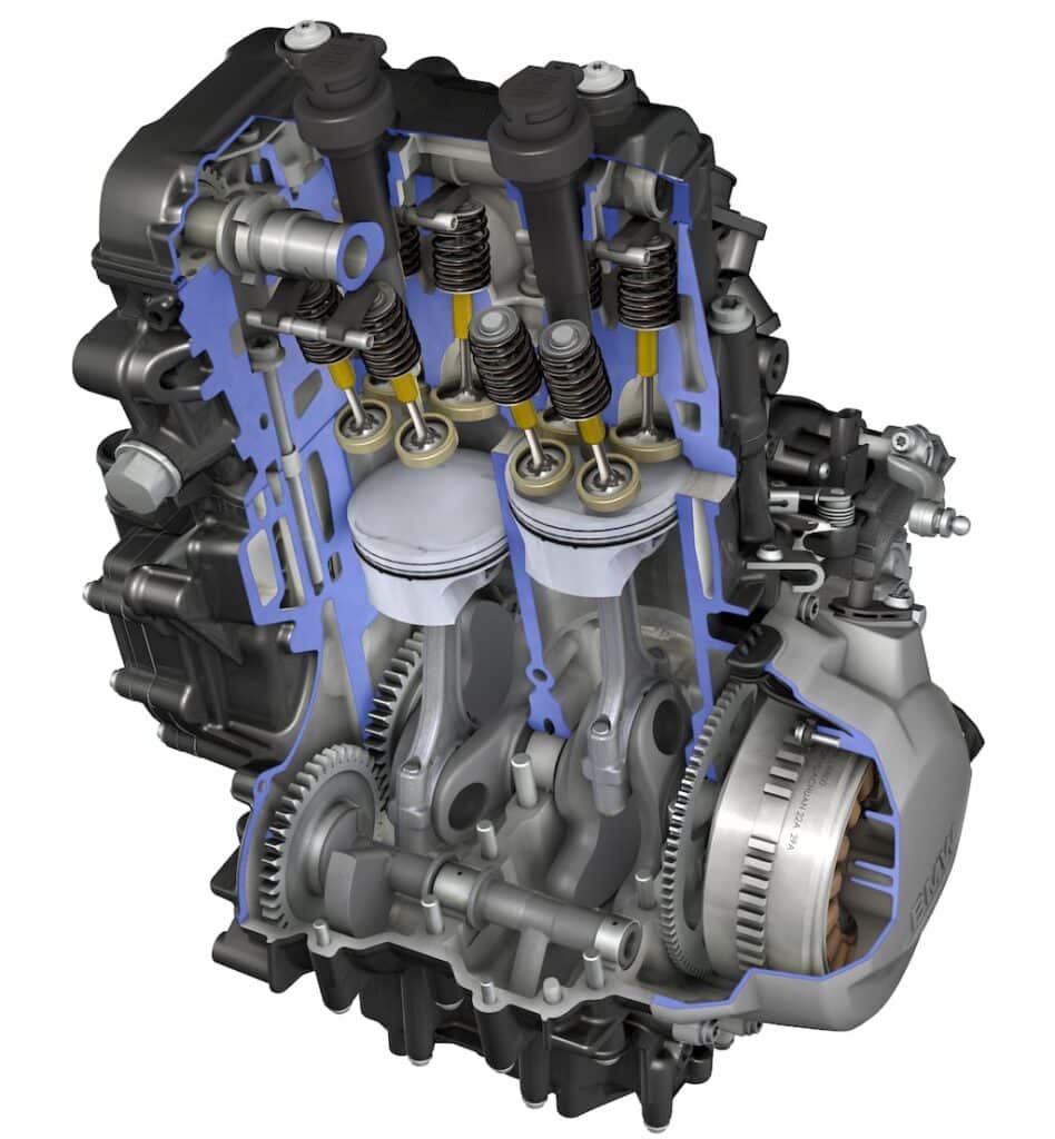 BMW F 750 GS F 850 GS Engine cutaway parallel twin technical 2 web