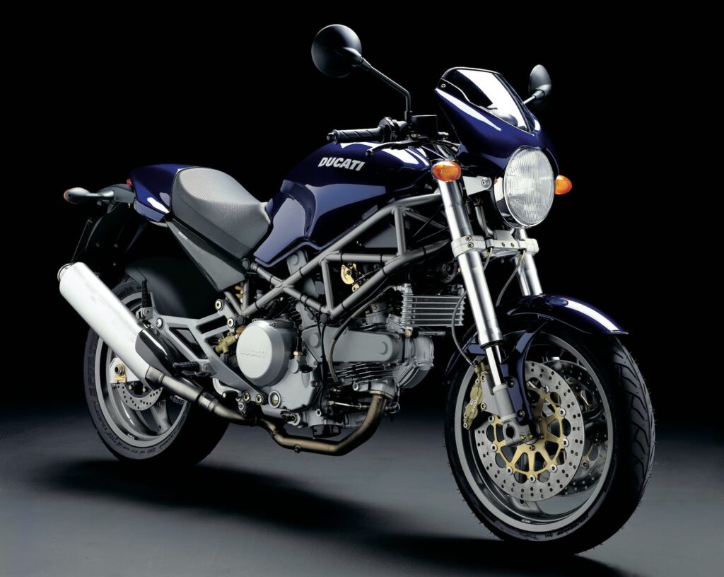 Ducati Monster 800 Blue RHS 3-4