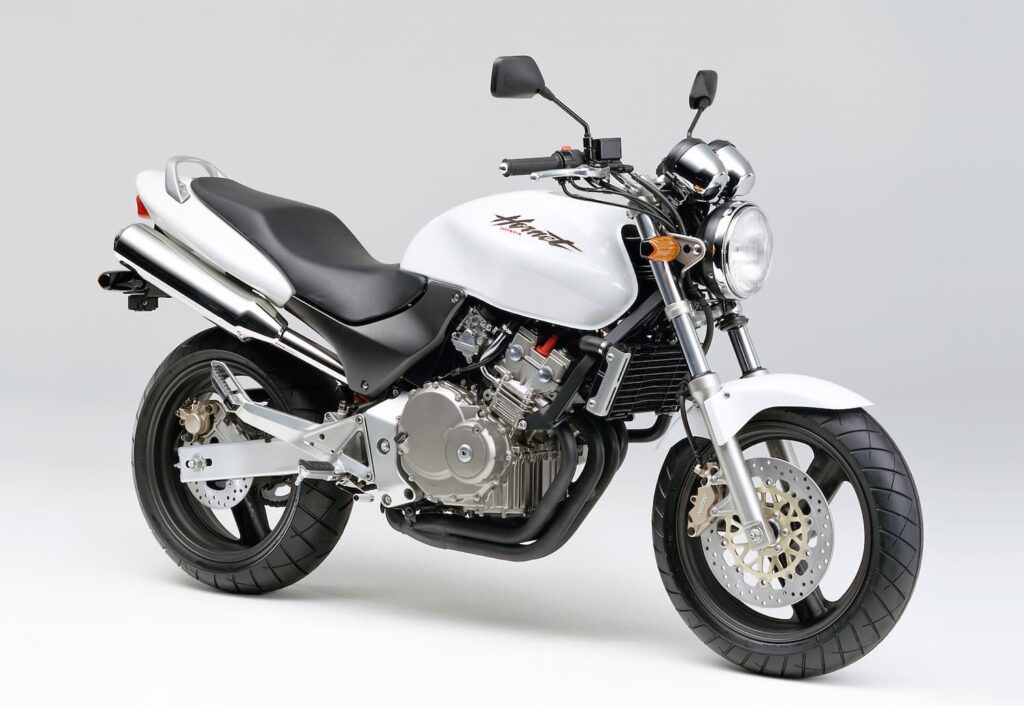 Honda CB250 Hornet white rhs 3-4 web