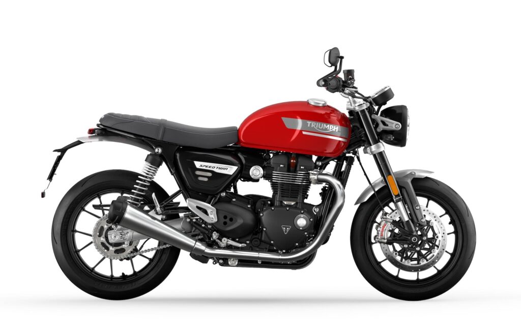 Triumph Speed Twin 2021 RHS red studio