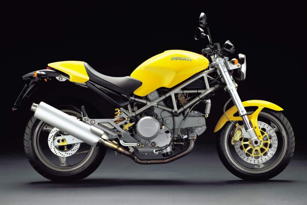 2003 Ducati Monster 800 Yellow RHS studio
