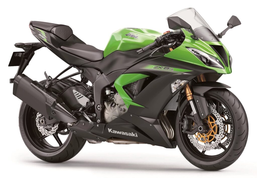 2013-2018 Kawasaki Ninja ZX-6R 636 studio green and black rhs 3-4