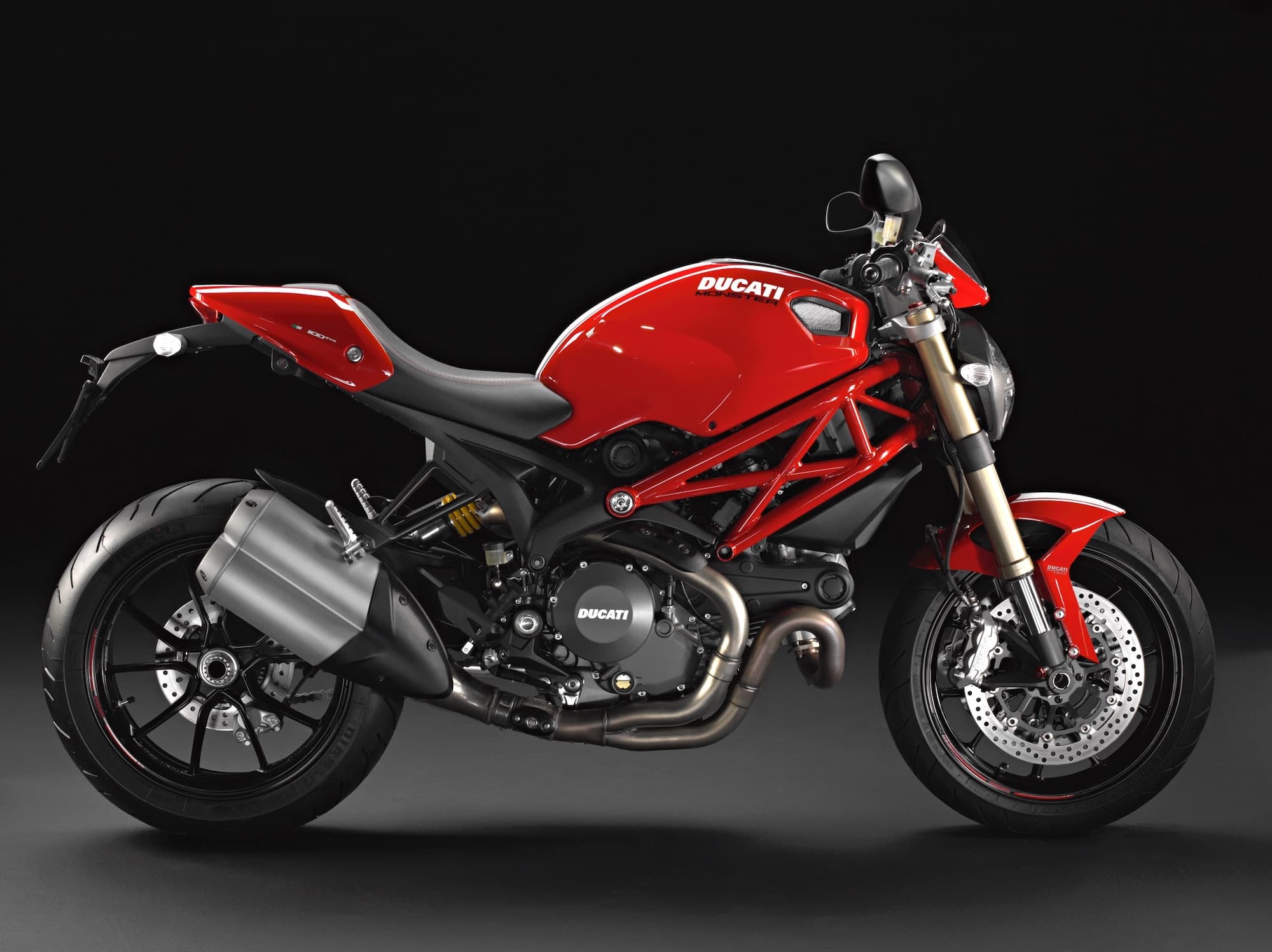 Ducati Monster 1100 EVO Red RHS Studio