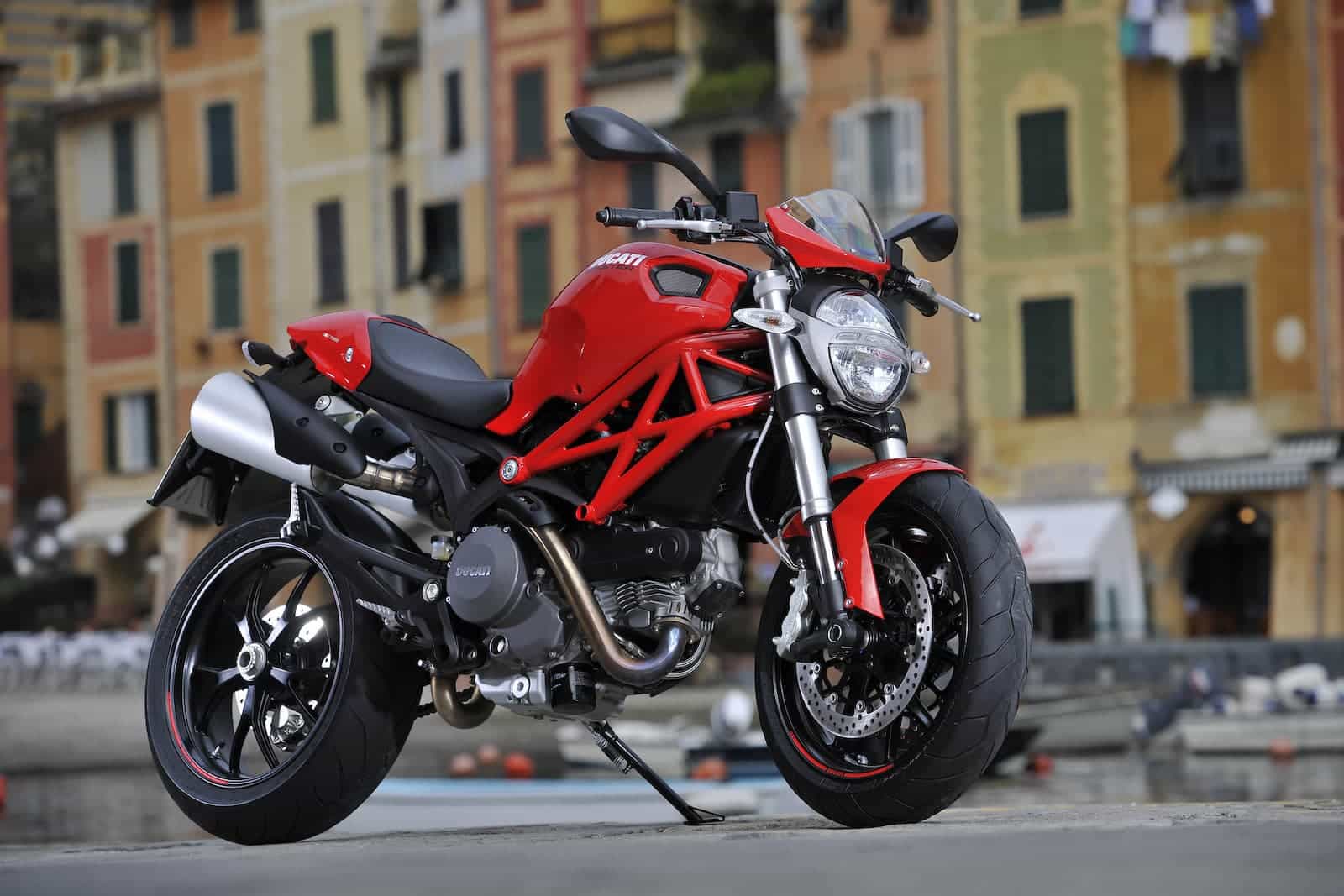 Ducati Monster 796 red outdoor rhs 3-4 static