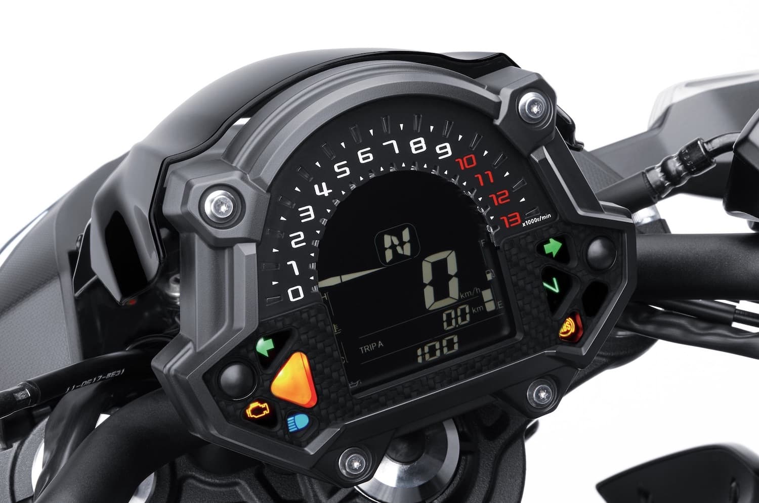 2017 Kawasaki Z650 LCD tachometer