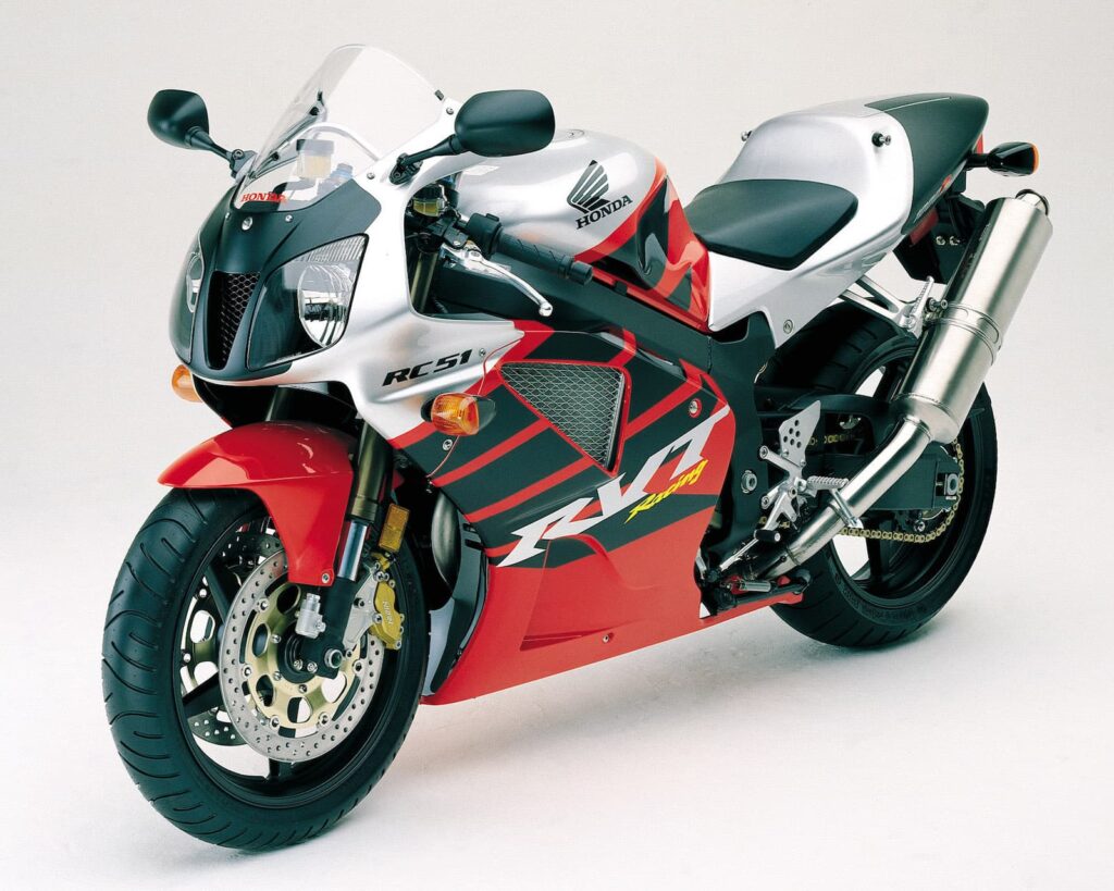 2002 Honda RC51 RVT1000R VTR1000 SP-2 lhs 3-4 red