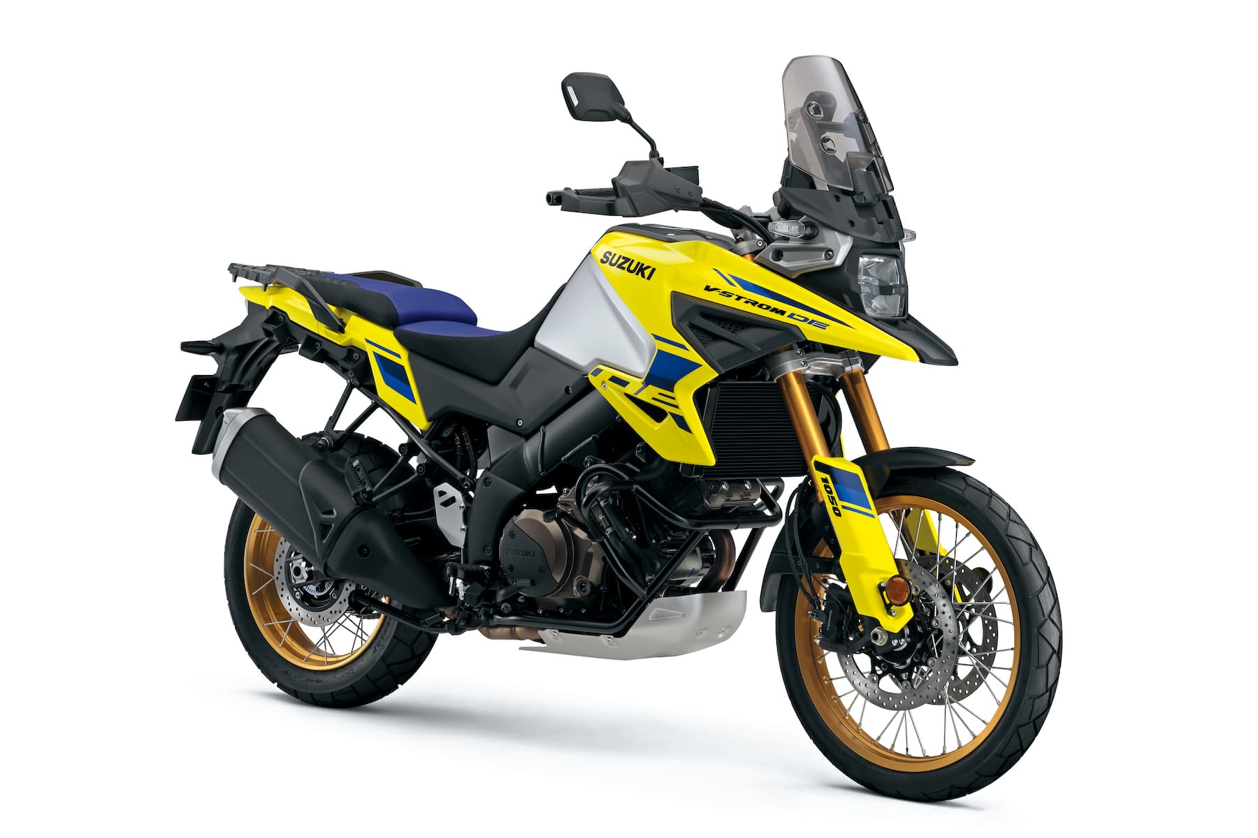 2023 Suzuki V-Strom 1050DE Yellow RHS 3-4