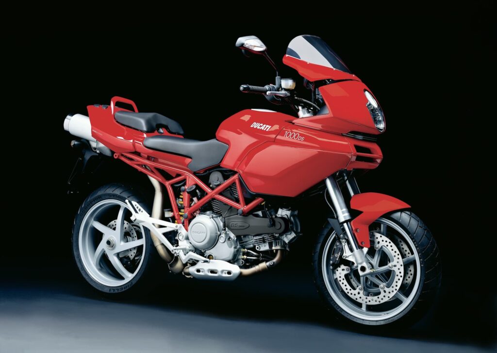 Ducati Multistrada 1000 red studio RHS 3-4