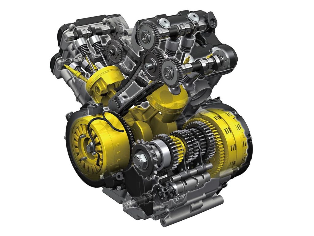 Suzuki V-Strom 1000 1037 cc engine cutaway