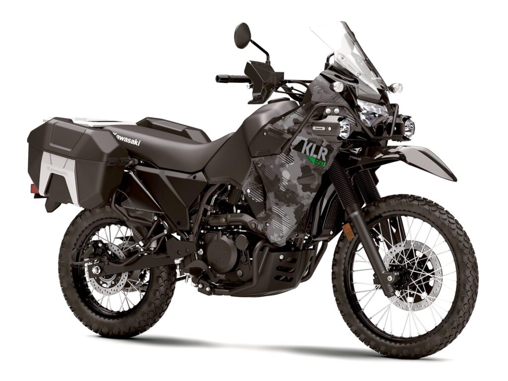 2022 Kawasaki KLR650 EFI RHS 3-4 studio