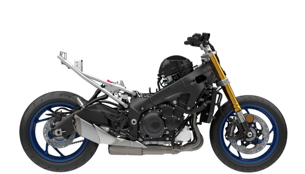 Godzilla Reborn: The Suzuki GSX-S1000 Series 12 2022 Suzuki GSX-S1000 aluminium twin-spar chassis