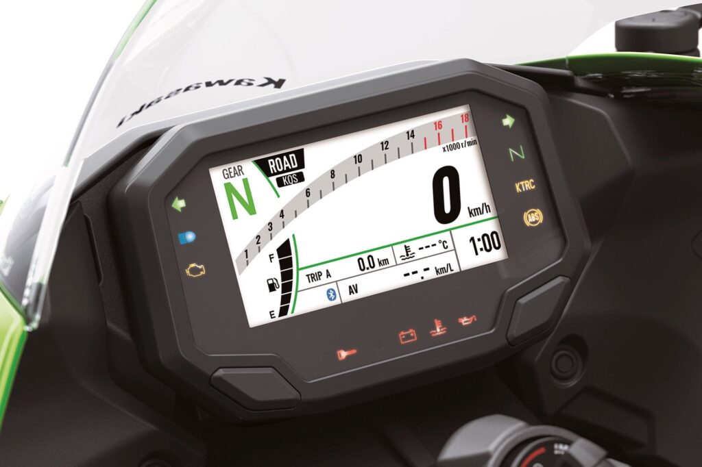 2024 Kawasaki ZX-6R 636 TFT display