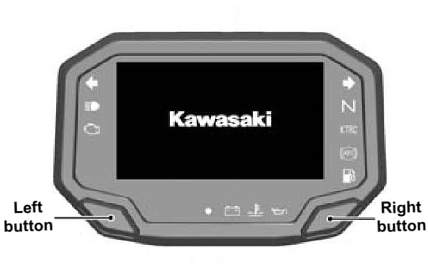 Kawasaki Ninja ZX-4RR display controls