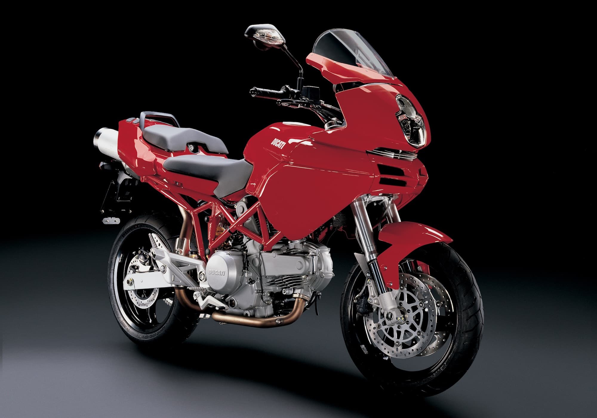Red Ducati Multistrada 620 RHS 3-4