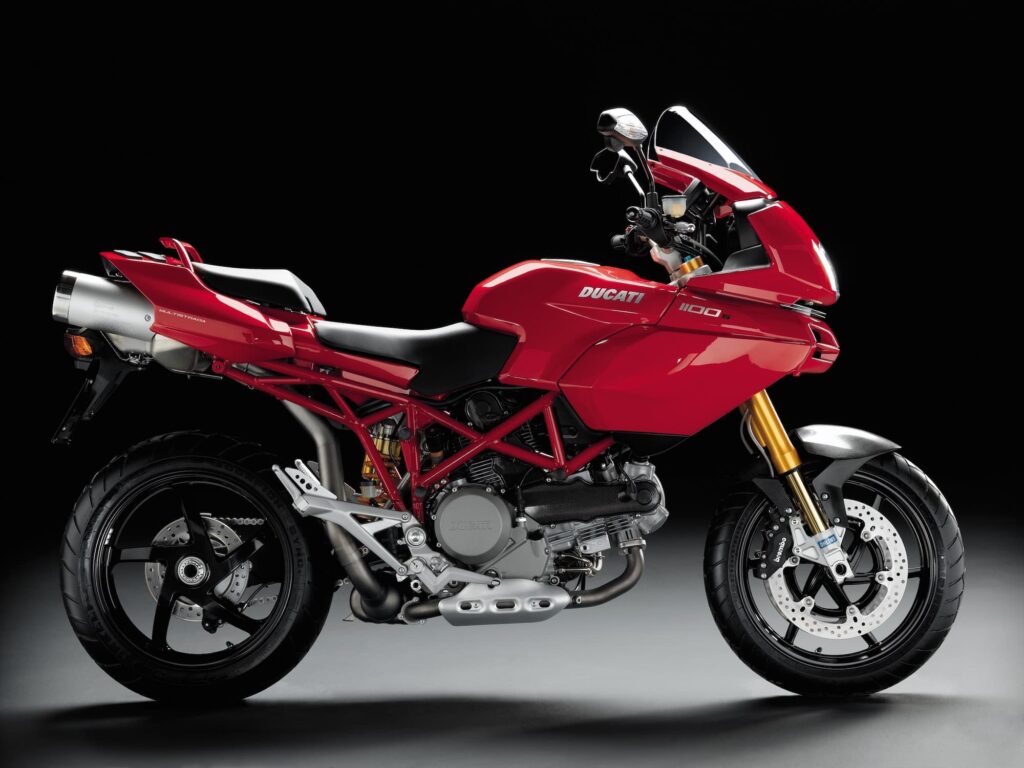 Red Ducati Multistrada 1100 S RHS studio