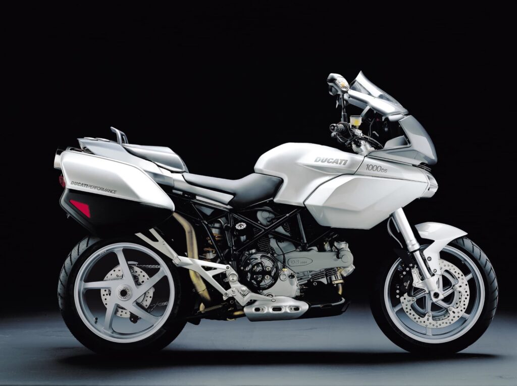 Silver white Ducati Multistrada 1100 base model RHS