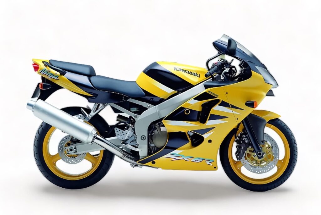 2001 Kawasaki ZX-6R RHS yellow and black