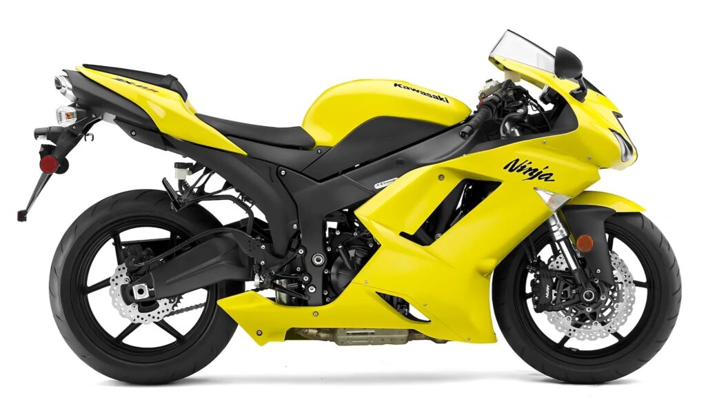 2008 Kawasaki ZX-6R RHS Yellow