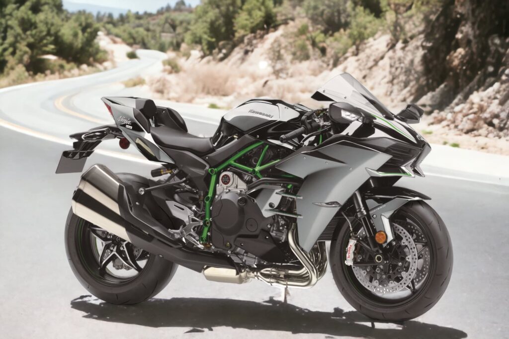 2023 Kawasaki H2 RHS 3-4 Angeles national forest