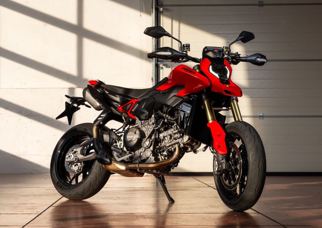 Future Classic Motorcycles You Can Still Buy New — Some Non-Obvious Picks 3 2026 Ducati Hypermotard V2 Static RHS 3-4 indoors