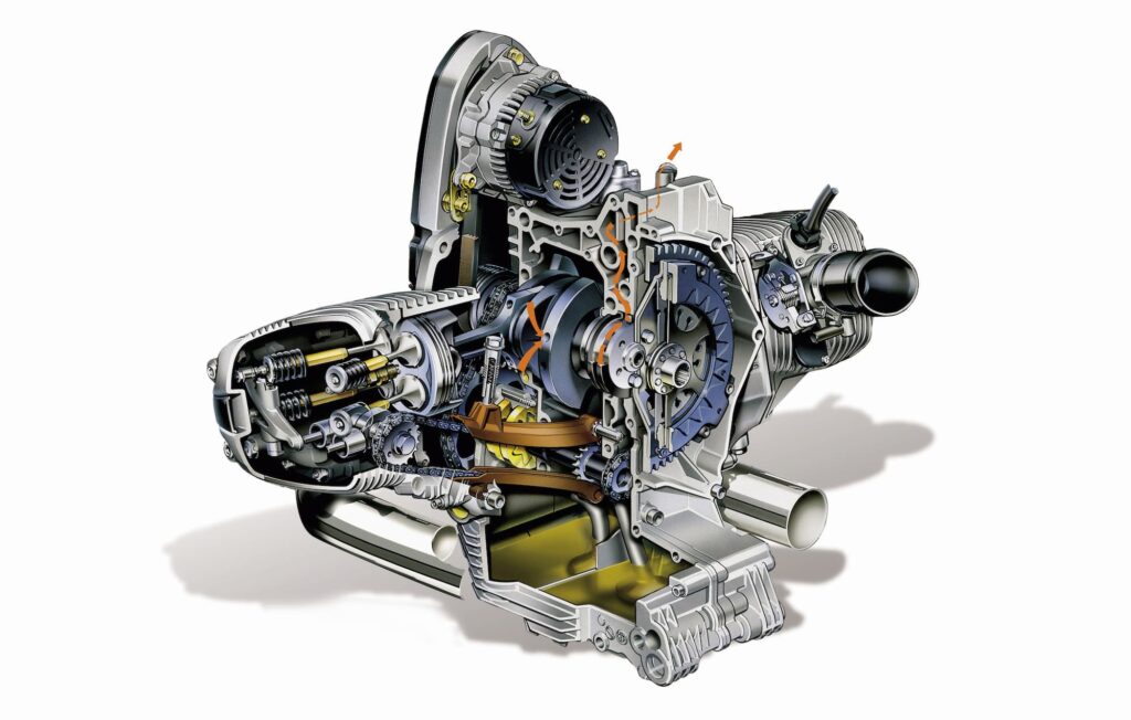 BMW R 1150 R engine cutaway