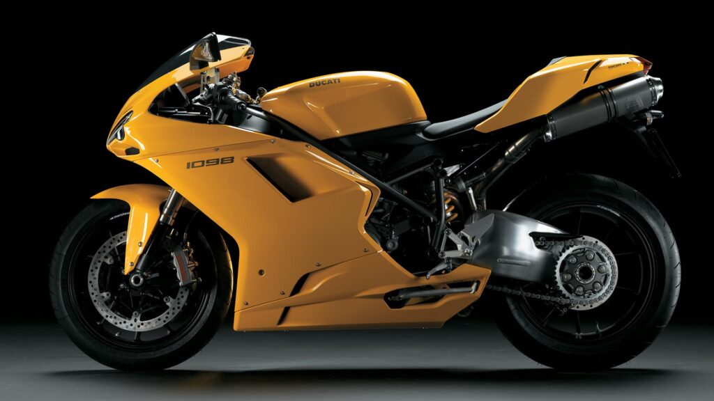 Ducati 1098 Yellow LHS studio web
