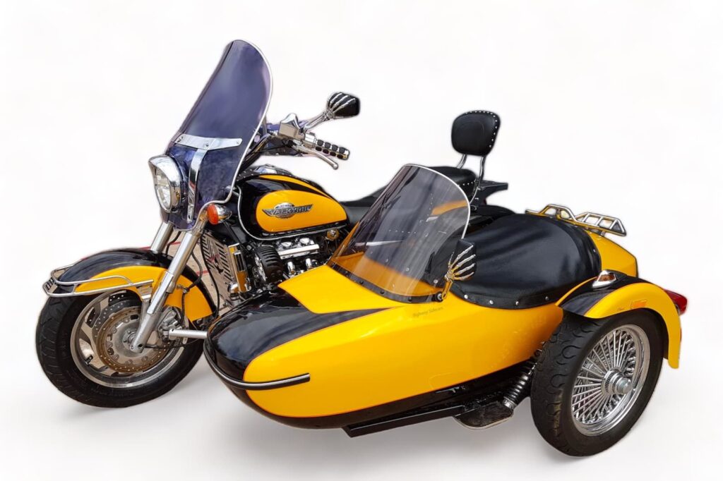Honda GL1500 Valkyrie Yellow with Sidecar