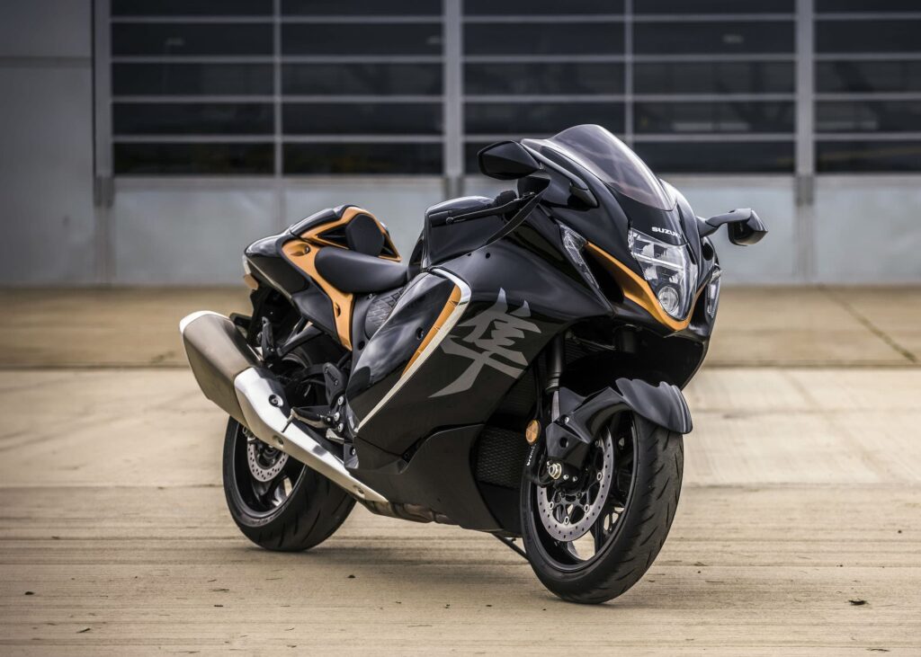 Suzuki GSX1300R Hayabusa Gen 3 Black and Copper RHS 3 4 static