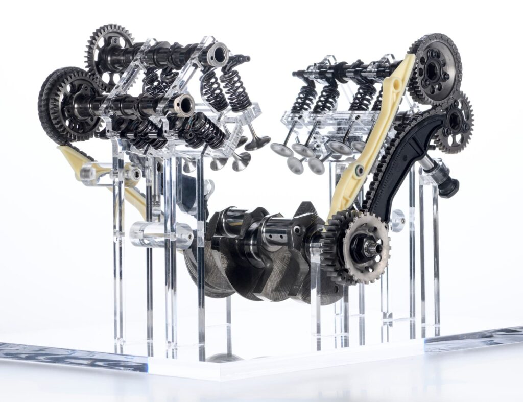 Ducati V4 Granturismo engine internals