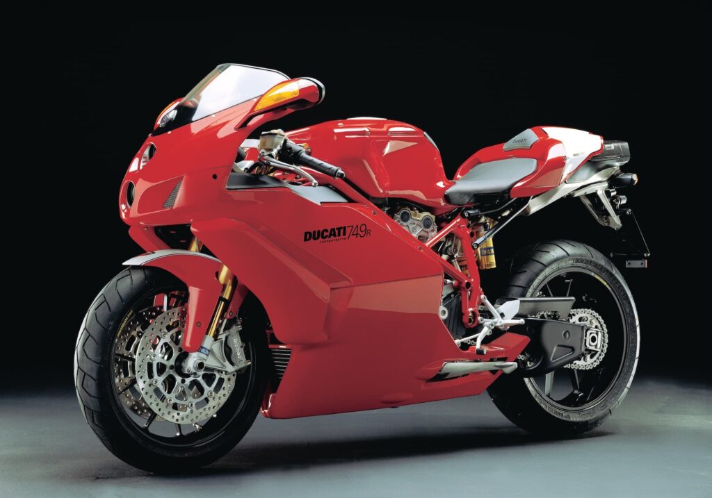 Red Ducati 749R LHS 3-4