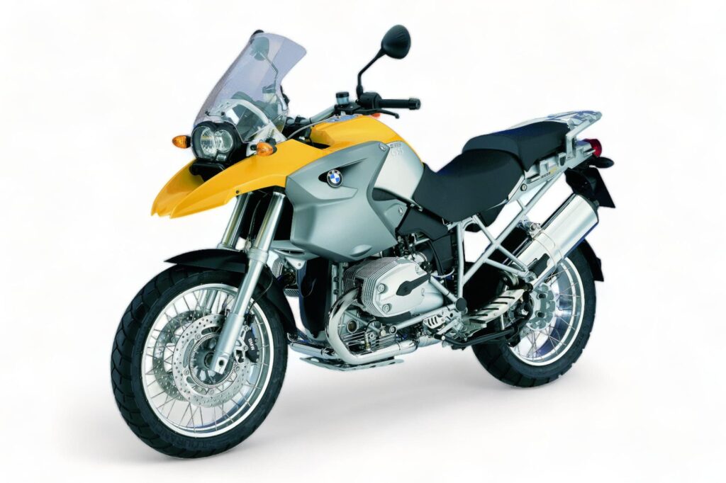 2004 BMW R 1200 GS studio LHS 3-4 white background