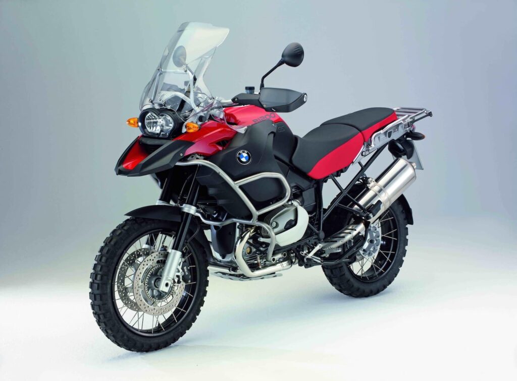 2008 red BMW R 1200 GSA Adventure