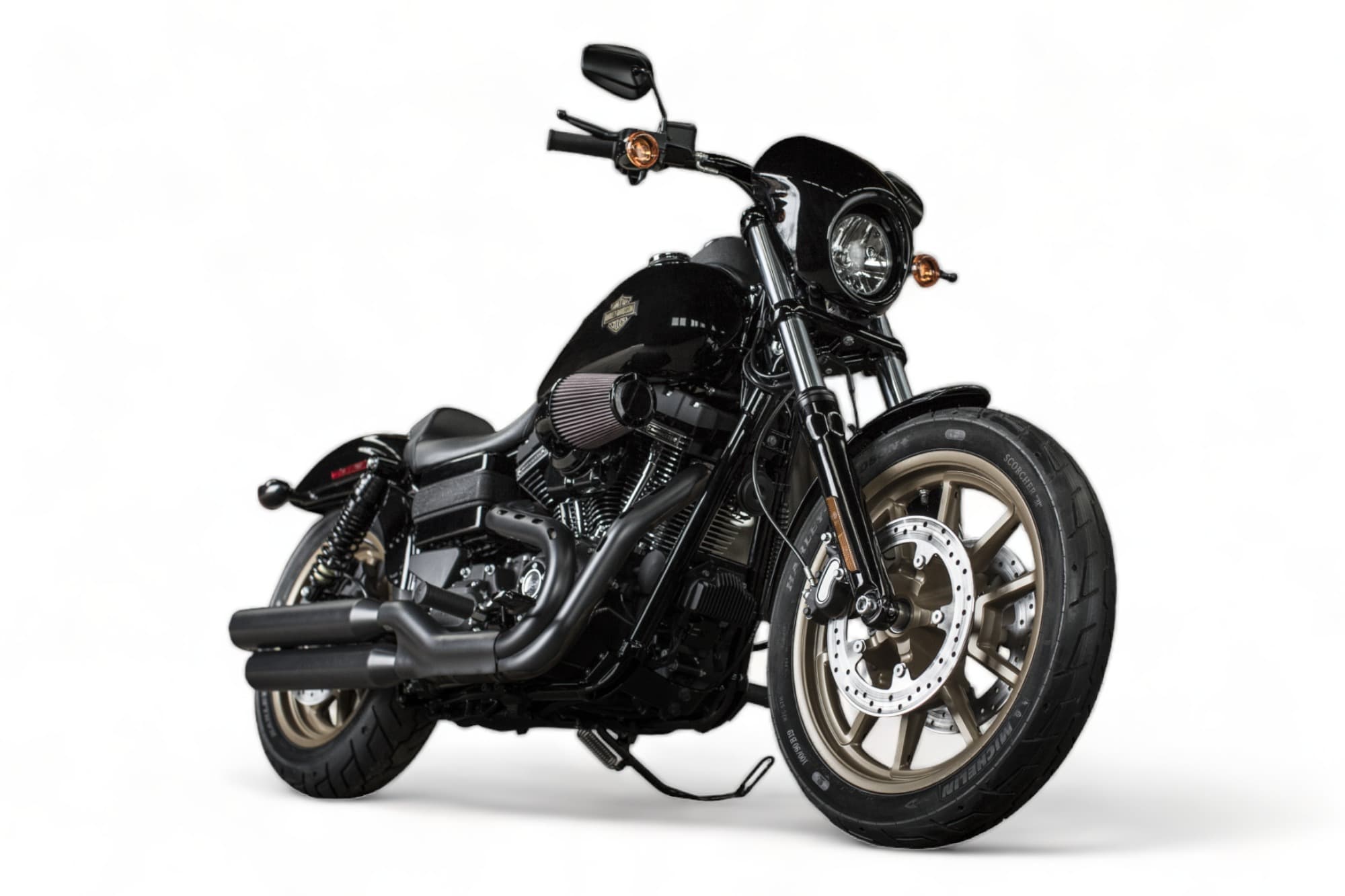 The Big Questions: Dyna vs Softail. The Showdown! 6 2016 Harley-Davidson Dyna Low Rider S with exposed twin rear shocks